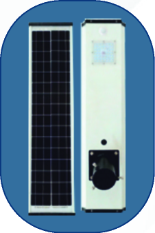 Zenergy Greens all-in-one solar street light with integrated panel, battery and LED